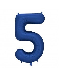 Balão Número 5 Azul Escuro